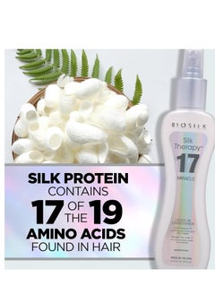 BIOSILK BioSilk Silk Therapy Miracle 17 Leave-In Conditioner, Reconstructs & Repairs Dry & Damaged Hair, Sulfate, Paraben, & Cruelty-Free, 5.64 Oz  - Image 5