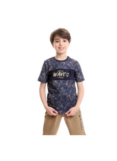 REDCOTTON Boys Bi-Tone Patterned Tee & Cotton Shorts Pajama Set  - Image 3