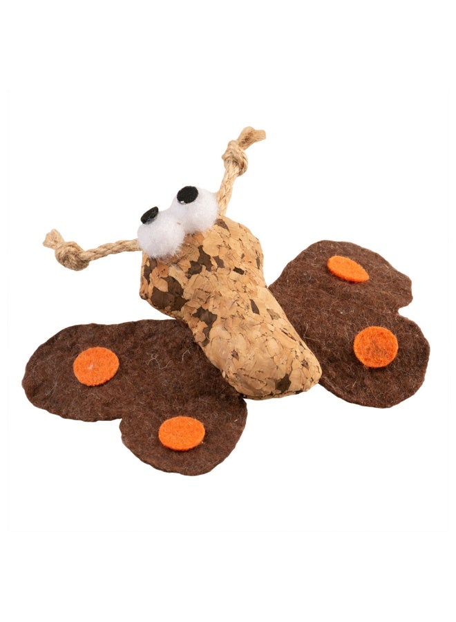 Duvo + Duvo+ Cork Butterfly 10X12X3Cm Brown - Image 1