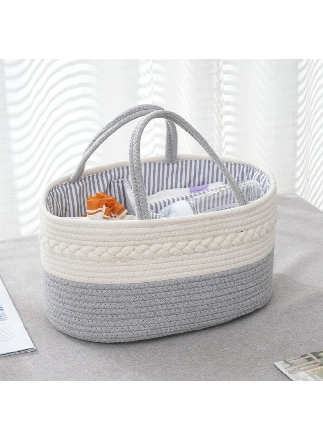 MIXDE Travel-Friendly Portable Baby Diaper Caddy Organizer Bag With Removable Dividers
