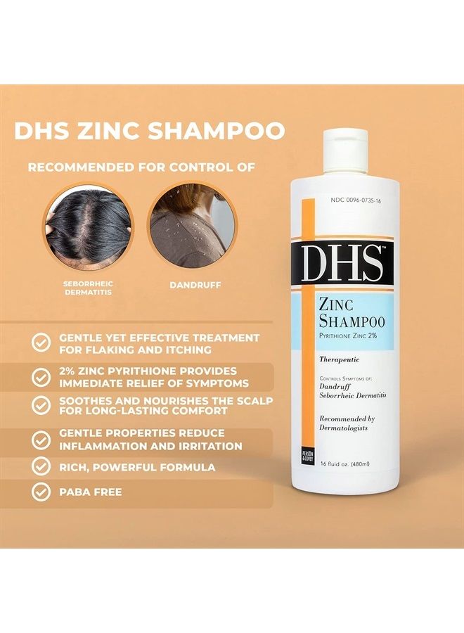 DHS Zinc Shampoo, Dhs 16oz  - Image 4