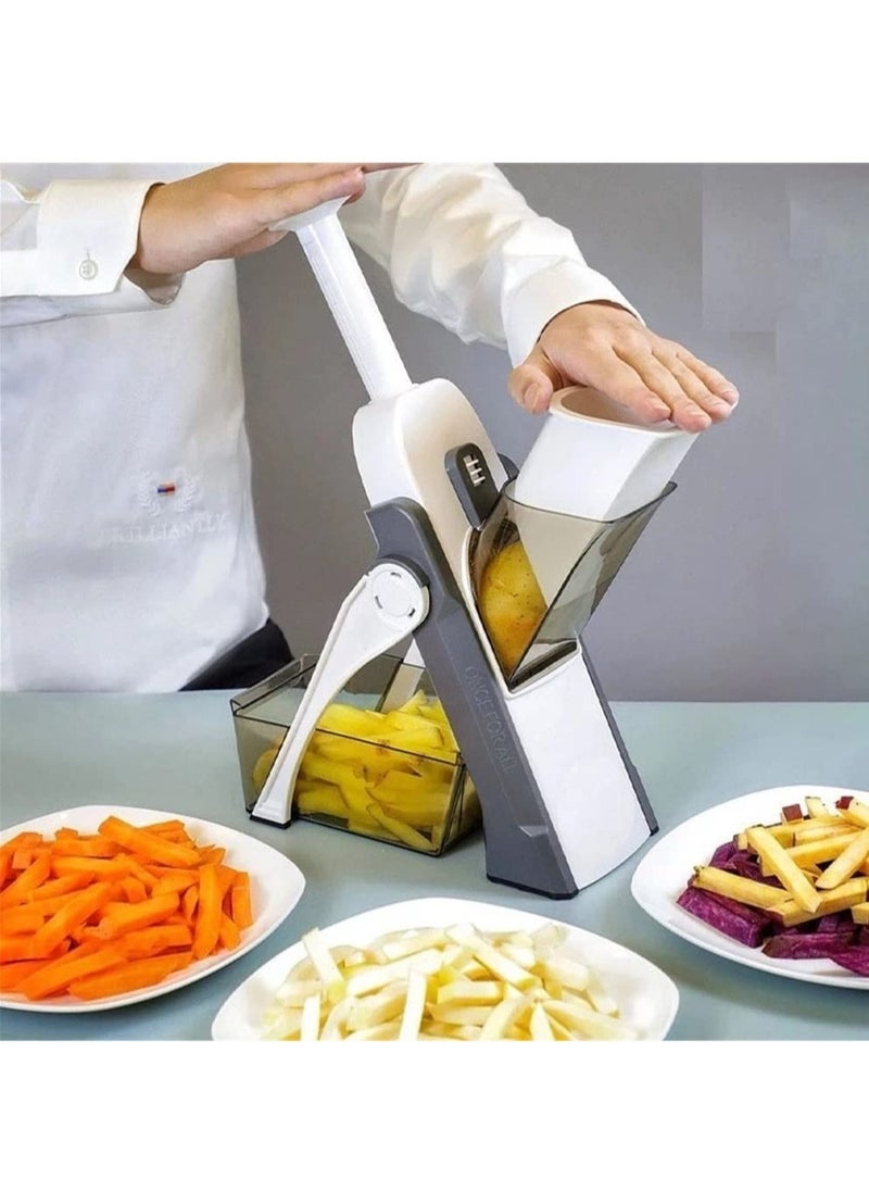 ELTRAZONE - Vegetable Cutter Safe Mandoline Slicer TikTok Adjustable Vegetable Chopper Multi purpose Food Vegetable Slicer for Kitchen - Image 1