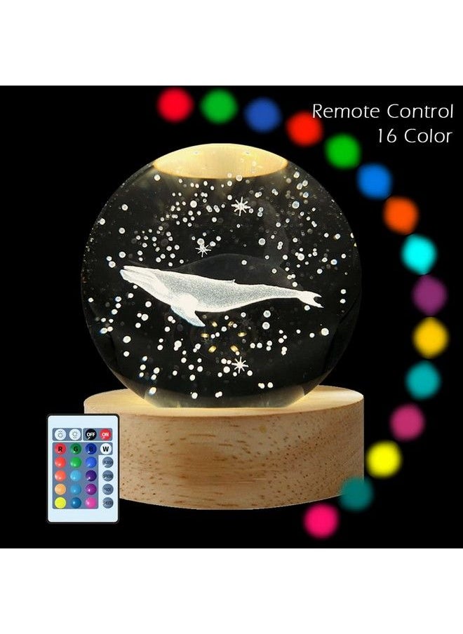 BestHome Whale Gifts 3D Night Light Gifts For Kids Room Decor Gifts Idea For Boys Girls Brithday (16 Color Remote Control)  - Image 3