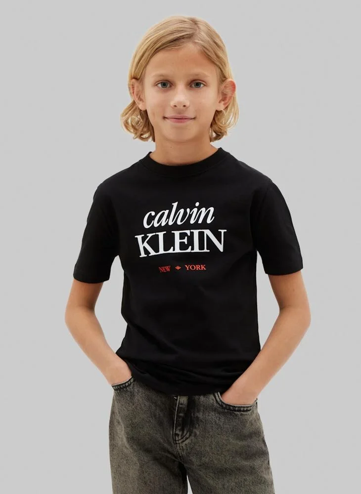 Calvin Klein Jeans Youth Logo Short Sleeve T-Shirt