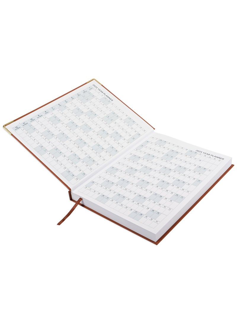 FIS Executive Daily Diary 2025 (English) Brown - FSDI88E25BR - Image 3