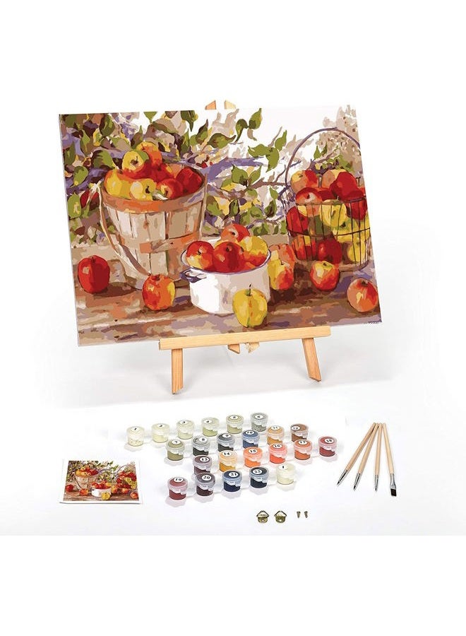 Ledgebay Paint by Numbers for Adults': Beginner to Advanced Number Painting Kit - Fun DIY Adult Arts and Crafts Projects - Kits Include Acrylic Paint, Brushes (Northwoods Retreat, 16" x 20" Unframed) - Image 1