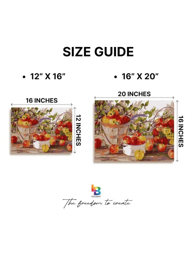 Ledgebay Paint by Numbers for Adults': Beginner to Advanced Number Painting Kit - Fun DIY Adult Arts and Crafts Projects - Kits Include Acrylic Paint, Brushes (Northwoods Retreat, 16" x 20" Unframed) - Image 5