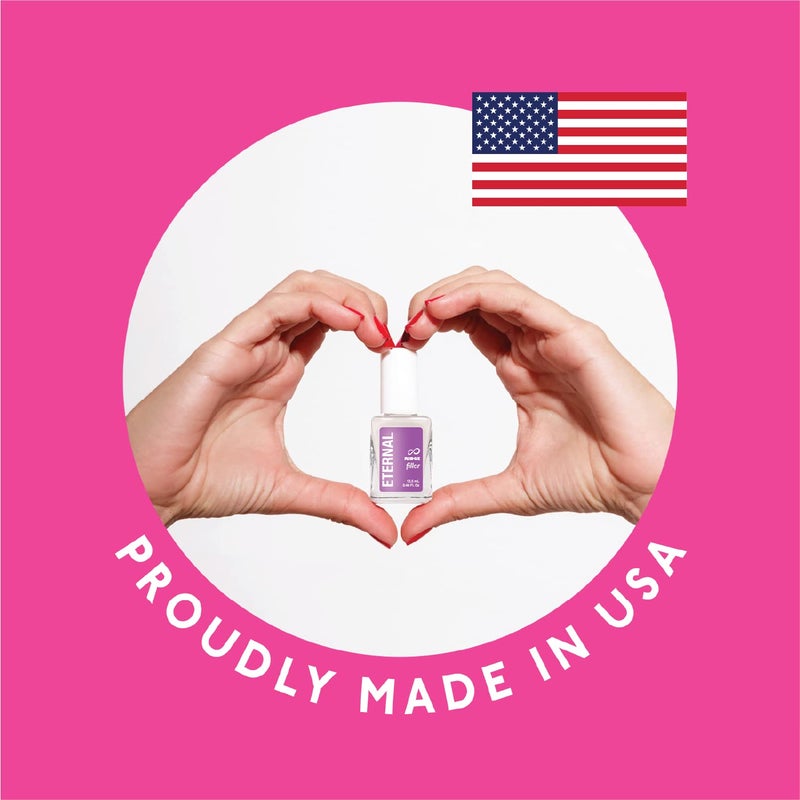 Eternal Ridge Filler Base Coat Nail Polishâ€“ 13.5 mL Clear Nail Primer Treatment - Ridge Filling Base Coat Strengthener for Nail Strength & Repair of Hard, Thin, Dry & Ridged Fingernails - 1 Unit - Image 4