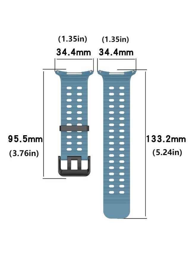 huanmate - 4PCS Samsung Galaxy Watch Ultra 47mm Soft Silicone Replacement Strap - High Quality, Lightweight, Stylish & Durable - Easy Installation - Replacement Strap for Samsung Galaxy Watch Ultra 47mm - Image 1