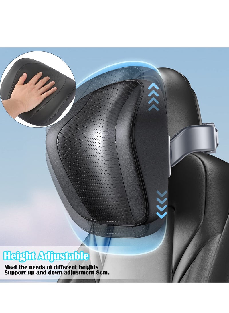 SYOSI Car Headrest Neck Pillow Fits for Tesla Model Y or 3 Multifunction Adjustable Neck Support Pillow with Tablet Bracket and Hidden Hook Ergonomic design Comfort Memory Foam Lossless Installation Black - Image 3