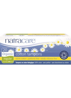 NATRACARE Natracare Organic Cotton Tampon Regular 20 Count (6 Pack) 
