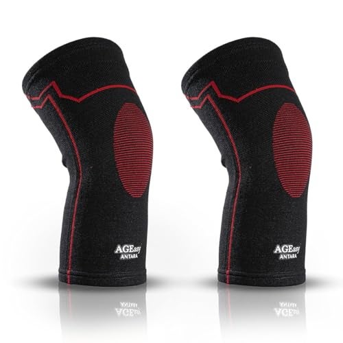 AGEasy (Max Group Comfort Knee Cap For Pain | Knee Support For Men And Women | Inner Cotton Lining For Skin Comfort | Anti-Slip Design | 4-Way Stretch | Knee Caps For Women And Men (XXL) - Image 1