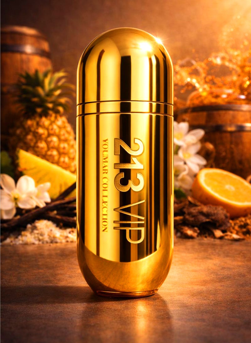 يومار عطر فانيليا نسائي من مجموعة يومار 213 VIP رقم 1300، 90 مل | عطر فاخر للنساء برائحة الفانيليا الحلوة والفواكه والزهور البيضاء | أفضل عطر للنساء - Image 2