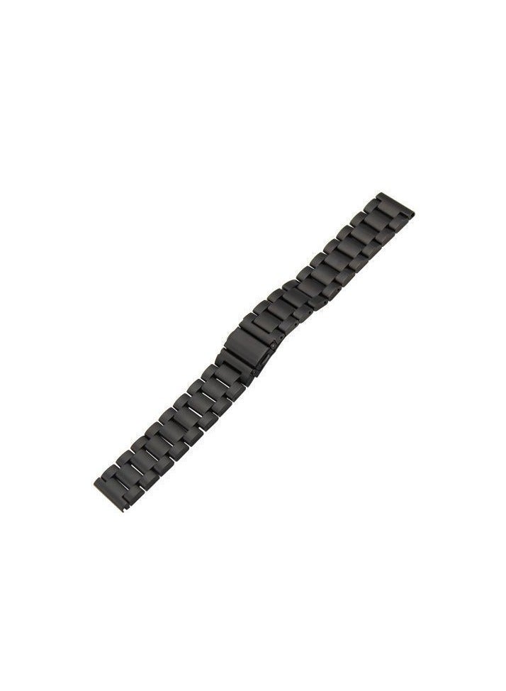 Quick Release Stainless Steel Metal Replacement Straps 20mm Compatible With For Xiaomi Mibro Lite Smartwatch (Black) - Image 4