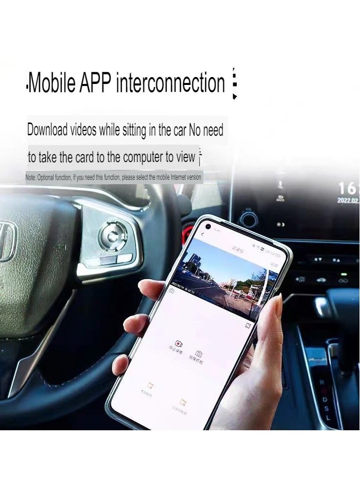 AROAQ HD Driving Recorder, 1080p Car DVR USB Car Dashcam, Driving Recorder Wide Angle 24 Hours Parking Surveillance, USB Cable Mobile Phone Interconnection Single Lens (Alloy Ultra High Definition Version) - Image 3