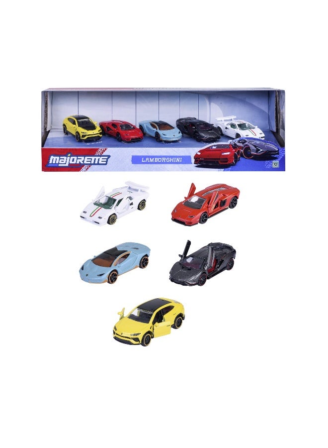 Majorette Lamborghini Die-Cast Cars Gift Pack (6.25 Cm, Pack Of 5) - Image 1