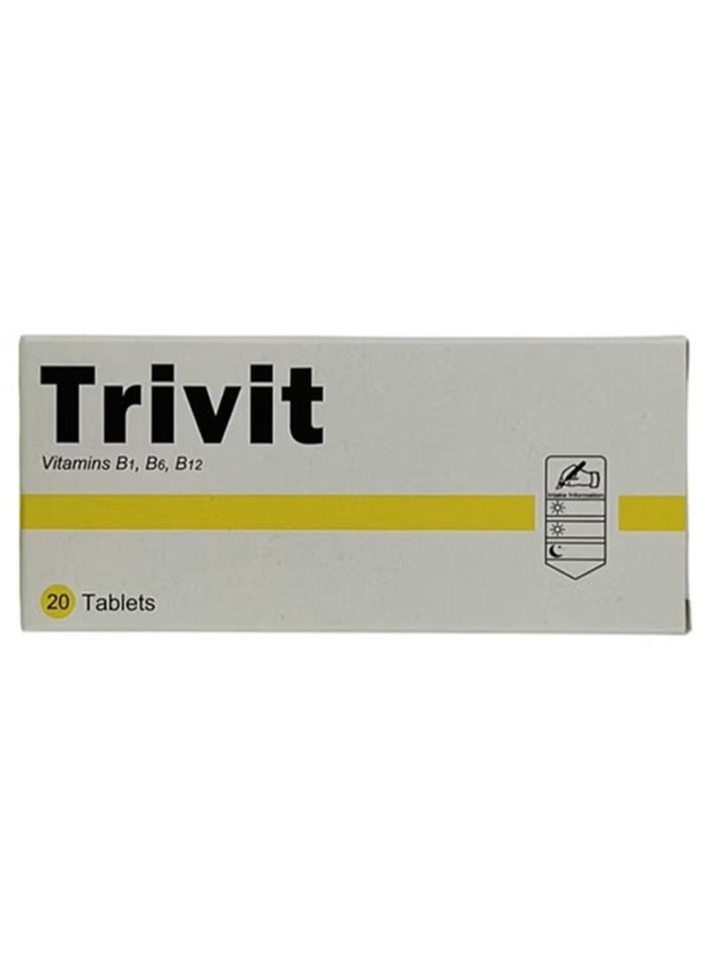 Trivit Vitamins Of The B Group Coated Tablets 20'S Pack | Best Price ...