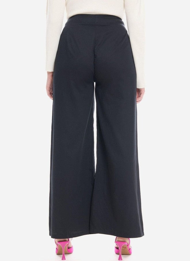 Virgio Women Flared High-Rise Pleated Trousers - Image 4