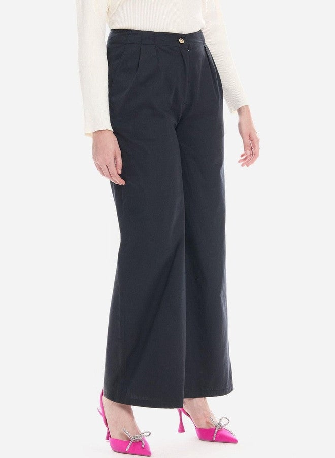Virgio Women Flared High-Rise Pleated Trousers - Image 5