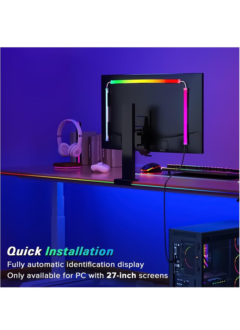 Generic - RGB Backlight for 27 Inches Computer Monitor, Yakiter LED Strip Light Sync with Screen Color & Music for Games Movies etc, Software Control, USB Powered - Image 1