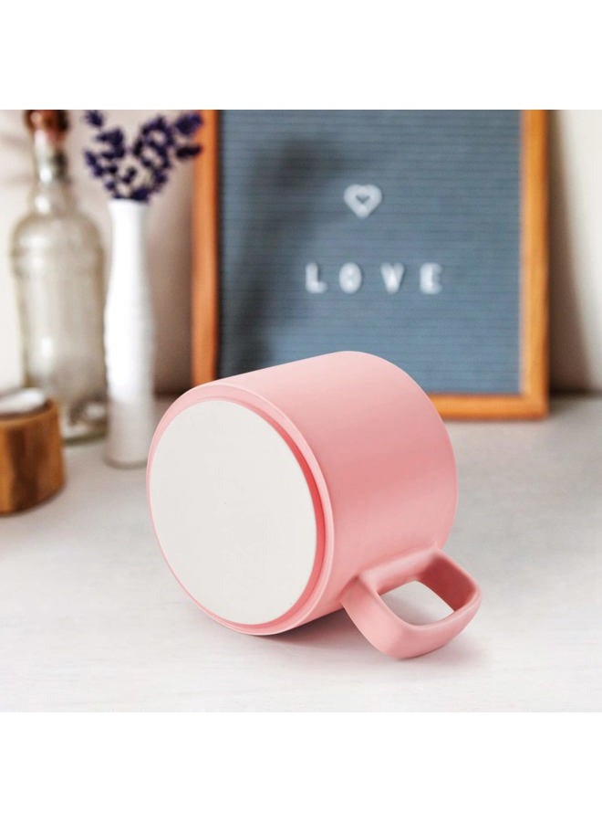Vobaga Coffee Mug 11 oz Tea Cup with Flat-Bottom Warming Coffee Milk for Office and Home Valentine's Day Gift(Green) - Image 4