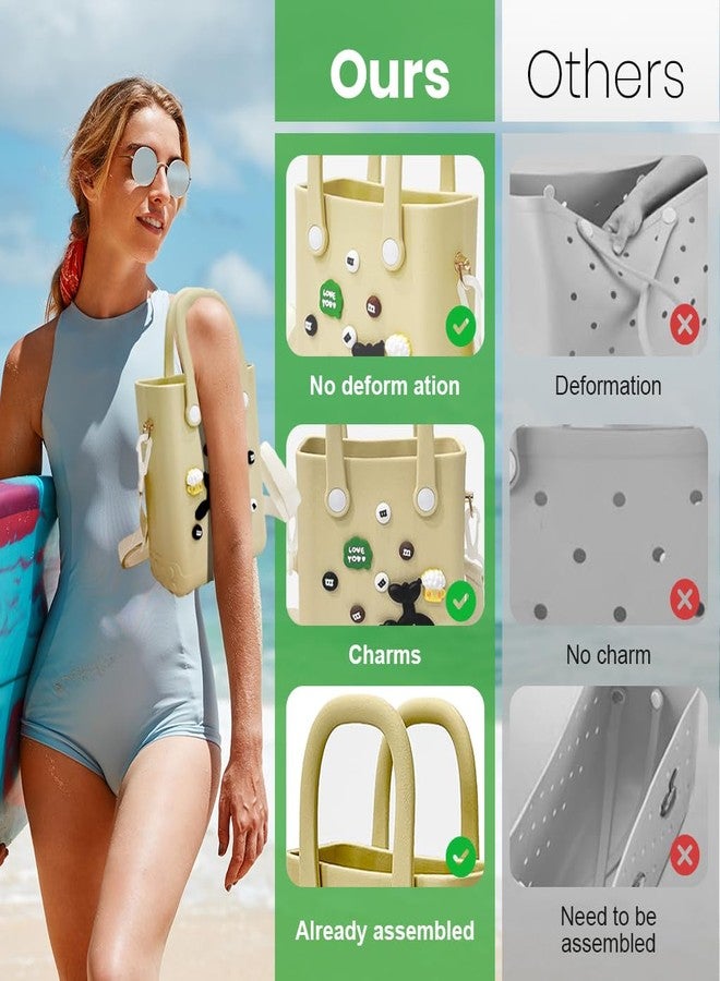 PALAY® Fashion Phone Bag Handbag Small Handbag with Shoulder Strap Waterproof EVA Fun Cartoon Hand Bag Beach Bag Folding Handle Design Small Handbag Crossbody Bag Gift for Girls, 15x7x20cm - Image 3