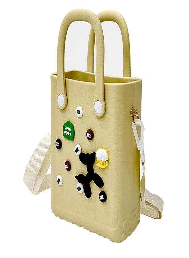 PALAY® Fashion Phone Bag Handbag Small Handbag with Shoulder Strap Waterproof EVA Fun Cartoon Hand Bag Beach Bag Folding Handle Design Small Handbag Crossbody Bag Gift for Girls, 15x7x20cm - Image 1
