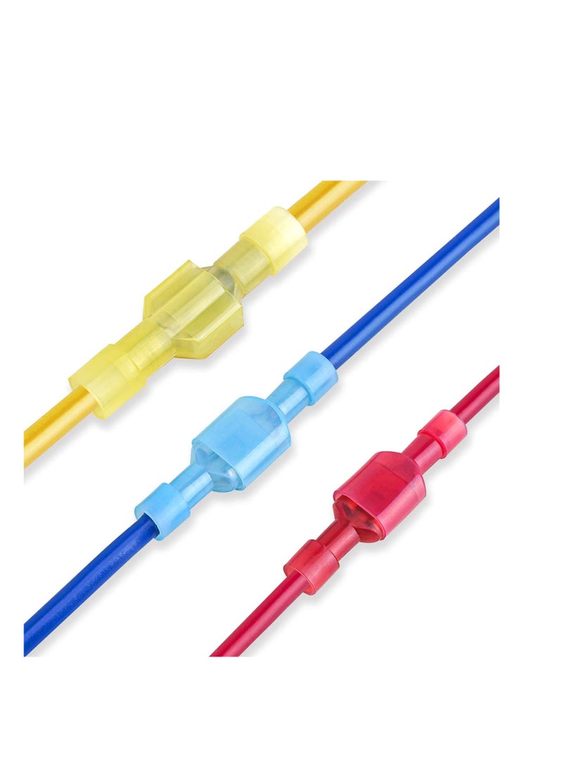 طقم موصلات سريعة الفصل من النايلون مع أطراف كهربائية معزولة، أطراف سلكية ذكر وأنثى، مجموعة متنوعة من أطراف السلك المقلوبة، مقاومة للتآكل، 3 ألوان، 200 قطعة - Image 1