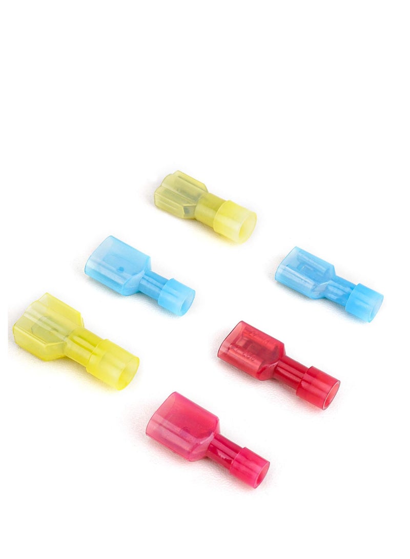 طقم موصلات سريعة الفصل من النايلون مع أطراف كهربائية معزولة، أطراف سلكية ذكر وأنثى، مجموعة متنوعة من أطراف السلك المقلوبة، مقاومة للتآكل، 3 ألوان، 200 قطعة - Image 2