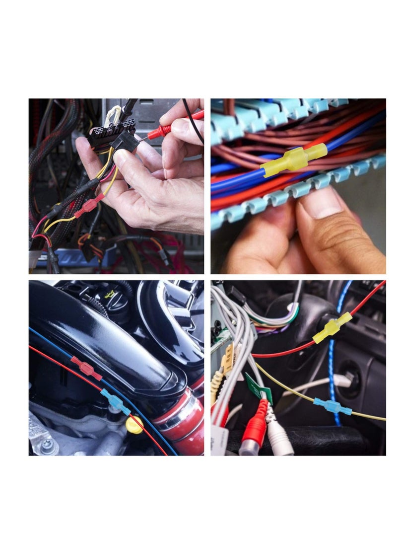 طقم موصلات سريعة الفصل من النايلون مع أطراف كهربائية معزولة، أطراف سلكية ذكر وأنثى، مجموعة متنوعة من أطراف السلك المقلوبة، مقاومة للتآكل، 3 ألوان، 200 قطعة - Image 4