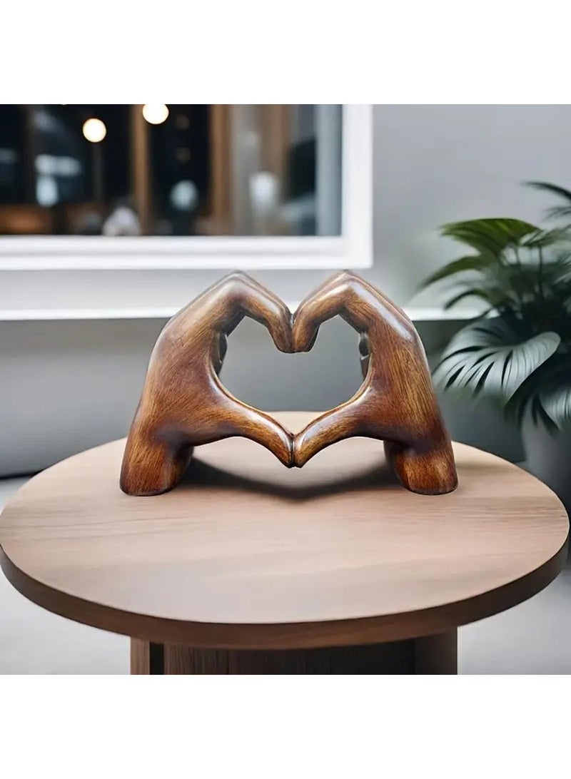 الأزرق جي دبليو ديكور المنزل الحديث التأكيد على لفتة ديكور الحب الاصبع التماثيل الحديثة ديكور المنزل الجرف الفن الحديث النحت غرفة المعيشة غرفة نوم طاولة القهوة - Image 1