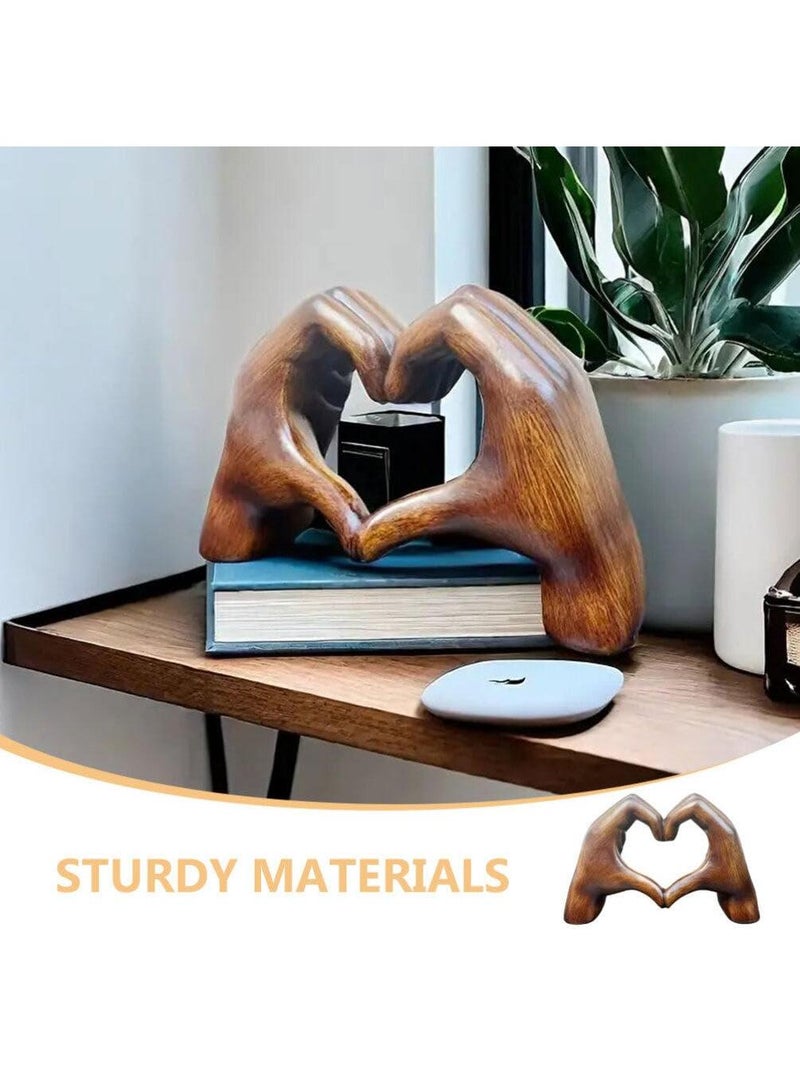 الأزرق جي دبليو ديكور المنزل الحديث التأكيد على لفتة ديكور الحب الاصبع التماثيل الحديثة ديكور المنزل الجرف الفن الحديث النحت غرفة المعيشة غرفة نوم طاولة القهوة - Image 5