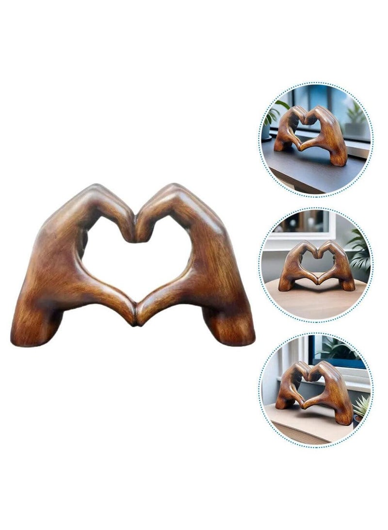 الأزرق جي دبليو ديكور المنزل الحديث التأكيد على لفتة ديكور الحب الاصبع التماثيل الحديثة ديكور المنزل الجرف الفن الحديث النحت غرفة المعيشة غرفة نوم طاولة القهوة - Image 2