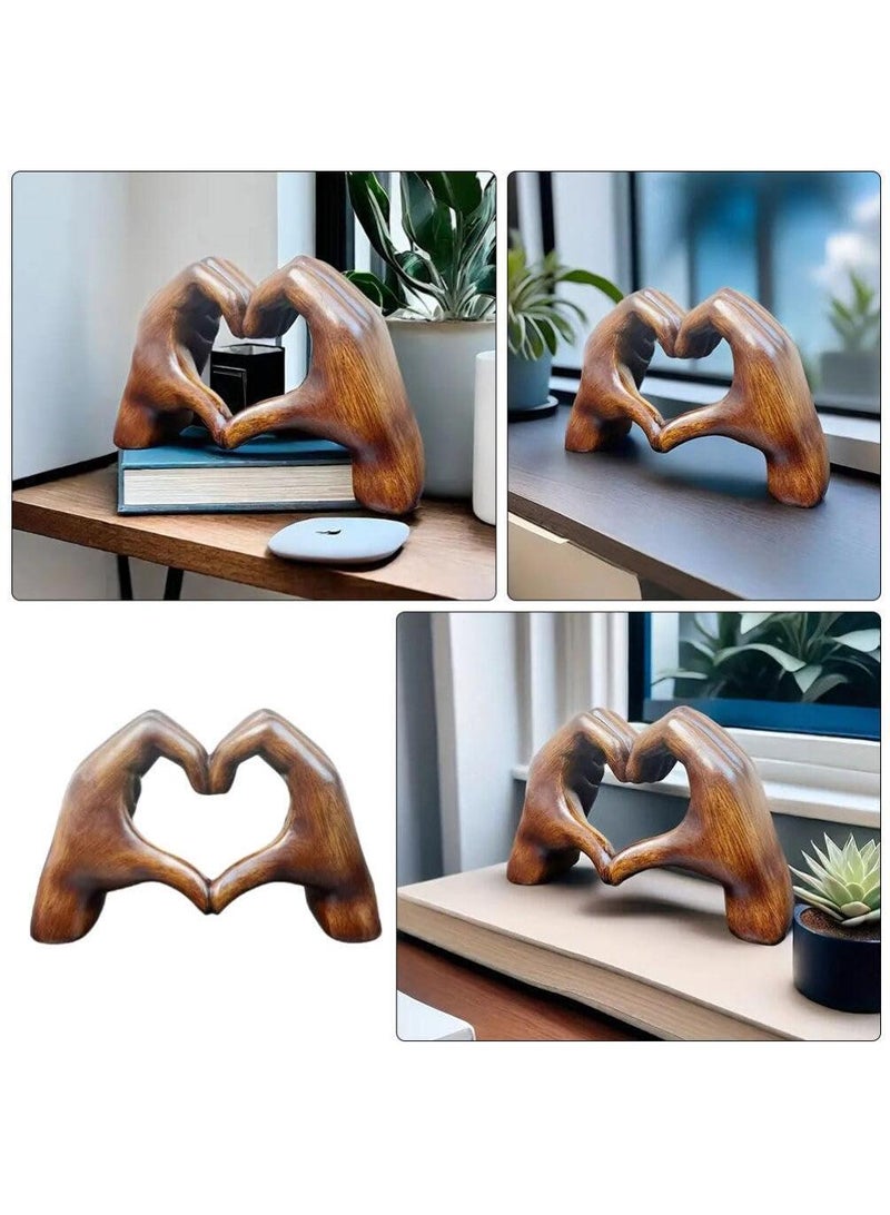 الأزرق جي دبليو ديكور المنزل الحديث التأكيد على لفتة ديكور الحب الاصبع التماثيل الحديثة ديكور المنزل الجرف الفن الحديث النحت غرفة المعيشة غرفة نوم طاولة القهوة - Image 4