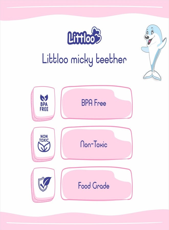 Littloo: Littloo Baby Teether : Delightful, Natural Relief for Tiny Gums (Panda Pink PO1) - Image 4