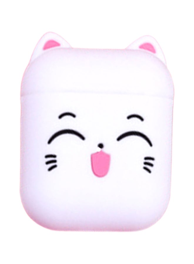 Cool Baby Cute Cat Wireless Apple AirPods Case Pink/White/Black - Image 1