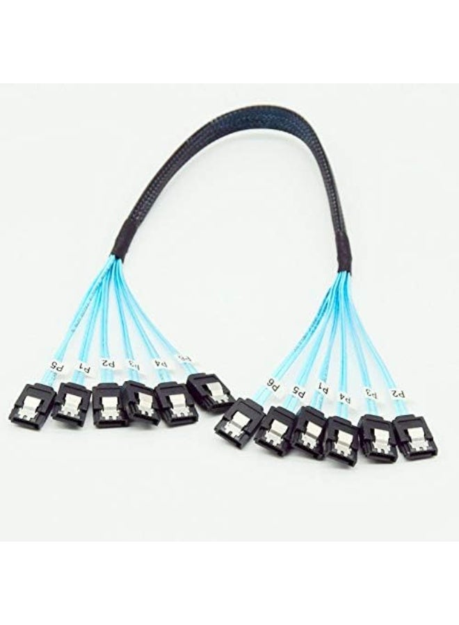 igeekwell High Speed 6Gbps Sata 3 SATA Cable SAS Cable for Server 6 Pieces (1M,6 PACK) - Image 4