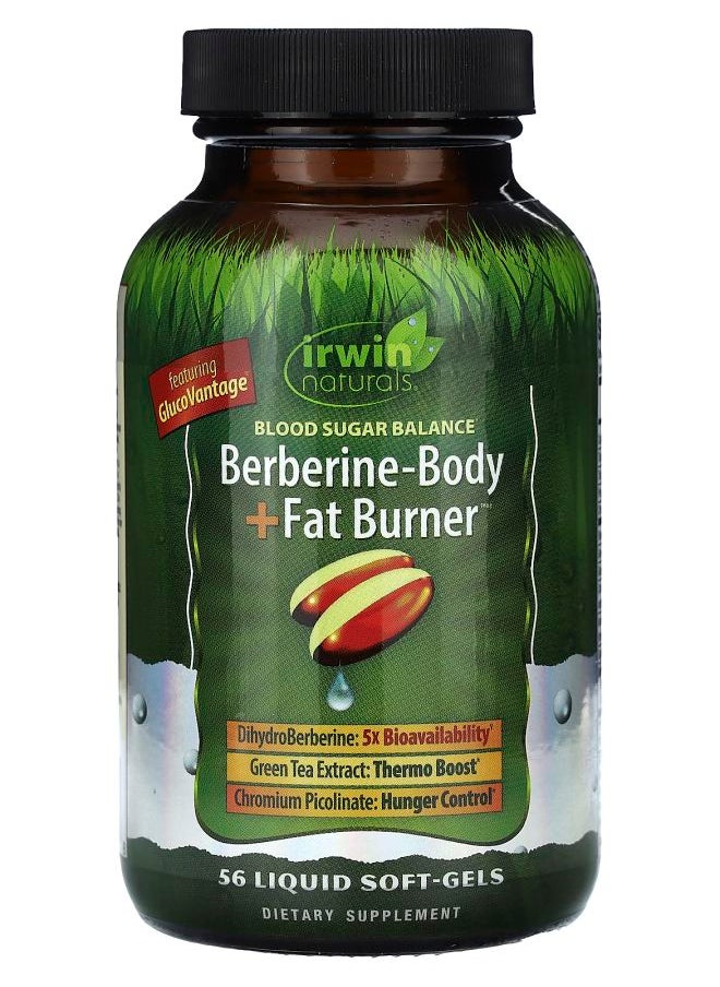Irwin Naturals Berberine-Body + Fat Burner  56 Liquid Soft-Gels 