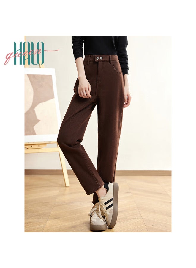 HALOQUEEN Halo Queen Women's Jeans, Spring And Autumn, Wilderness Maillard High-waist, Khaki Color, Skinny Pants, Pencil Pants, New Product H143n1003 - Image 5