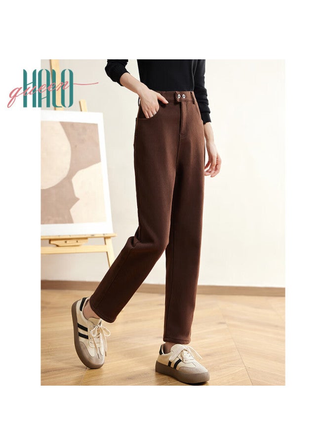 HALOQUEEN Halo Queen Women's Jeans, Spring And Autumn, Wilderness Maillard High-waist, Khaki Color, Skinny Pants, Pencil Pants, New Product H143n1003 - Image 2