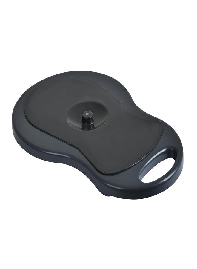 eOnekart Unisex Polypropylene Bed Pan I-20 with Lid Comfort with Cover for Adult - Full Size Bedpan for Men & Women | Dark Blue/Black Color - Image 1