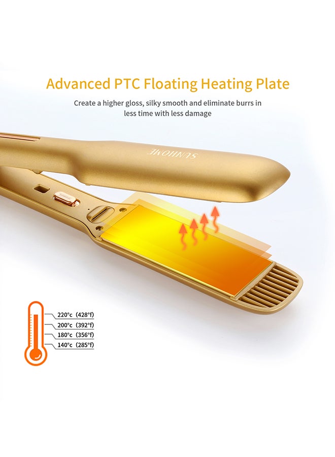Sunhome Professional Hair Straightener Gold 43.4x9.6x5.6cm - Image 2