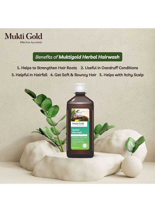 Axiom Muktigold Herbal Hairwash 500ml(Pack of 2) - Image 4