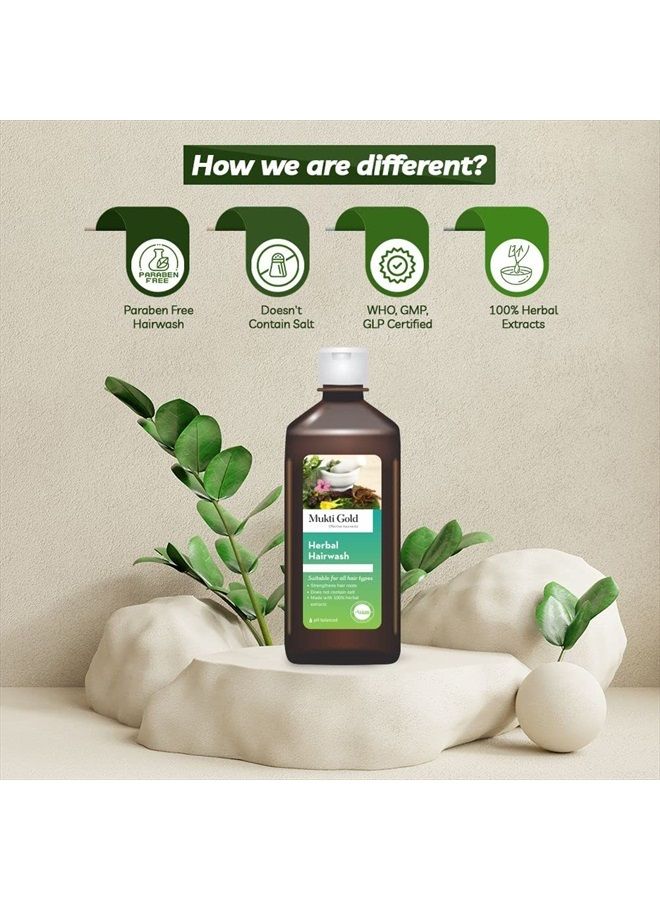 Axiom Muktigold Herbal Hairwash 500ml(Pack of 2) - Image 2