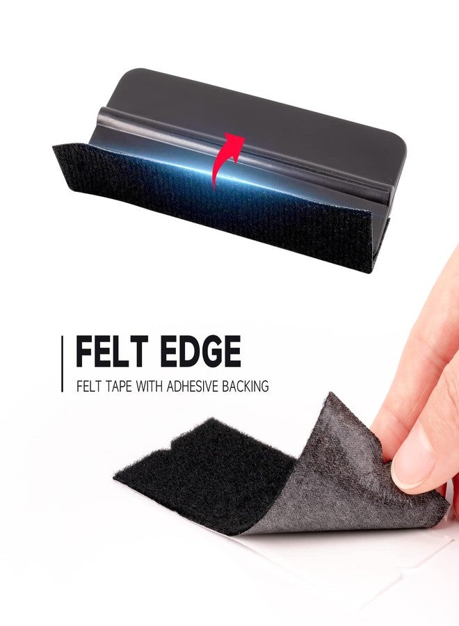 FOSHIO Micro Fiber Felt for Squeegee Edge Wrapping 2 Meters Length - Black Felt to Cover The Edges of Hard Card Squeegees - Image 4