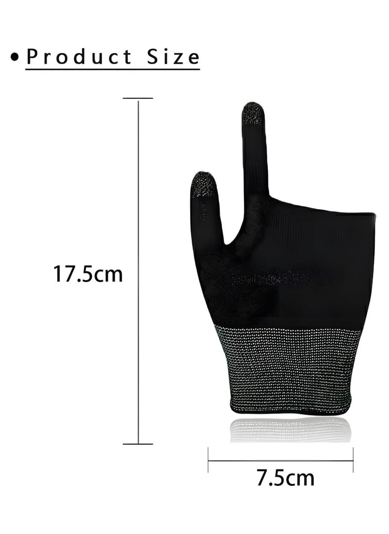 Halamine - E-Sports Gaming Gloves, Gaming Finger Sleeves, Anti-Sweat Breathable, Thumb Sleeves for Highly Sensitive Nano-Silver Fiber Material + Nylon, for PUBG Mobile Phone Games Accessories - Image 1