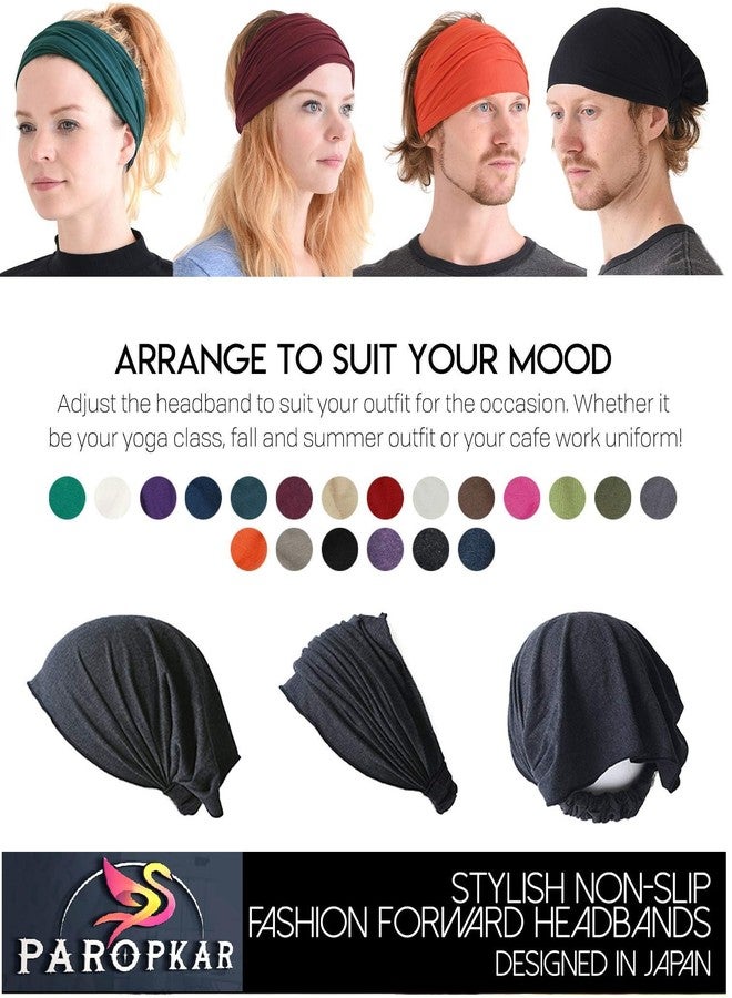 PAROPKAR Multi Sports Japanese Style Bandana - Comfortable Lightweight Head Bands with Elastic Ideal Cricket Football Tennis Running Gym Yoga Workout for Men and Women (Black Maroon) - Image 5