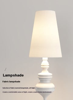 Sharpdo LED 3-Color Light Modern Minimalist Bedroom Bedside Retro Table Lamp Bedside Lamp 16*20*56CM  - Image 3