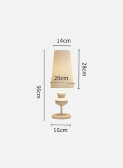 Sharpdo LED 3-Color Light Modern Minimalist Bedroom Bedside Retro Table Lamp Bedside Lamp 16*20*56CM  - Image 4