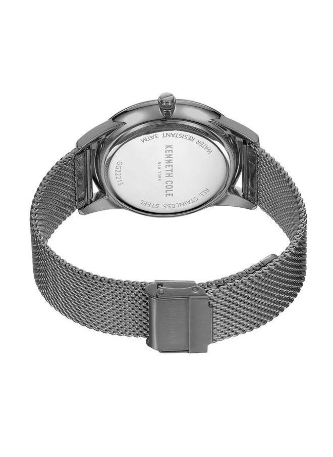 Kenneth Cole New York Men's 43mm Anti-Glare Dial Watch with Gunmetal Stainless Steel Bracelet